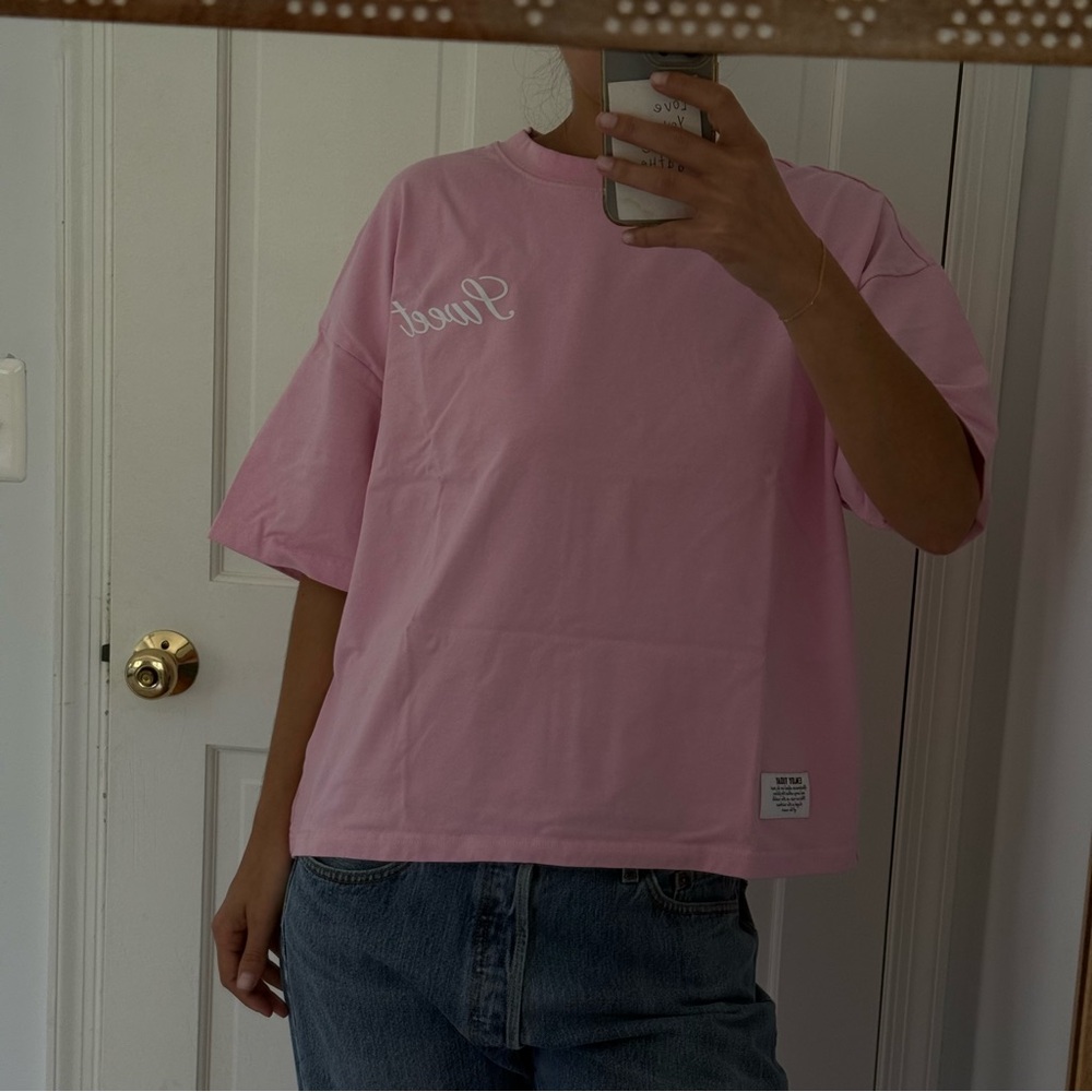 SweetHatCo Pink Tee Shirt- Large